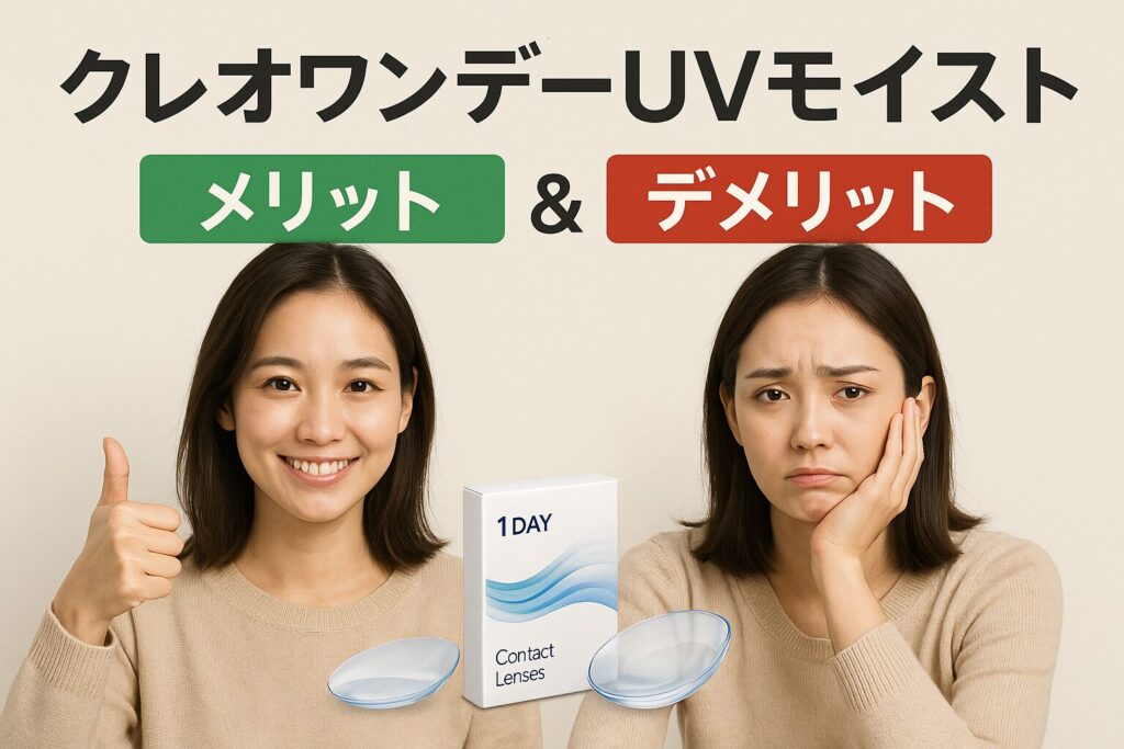 クレオワンデーUVモイストのメリットとデメリット