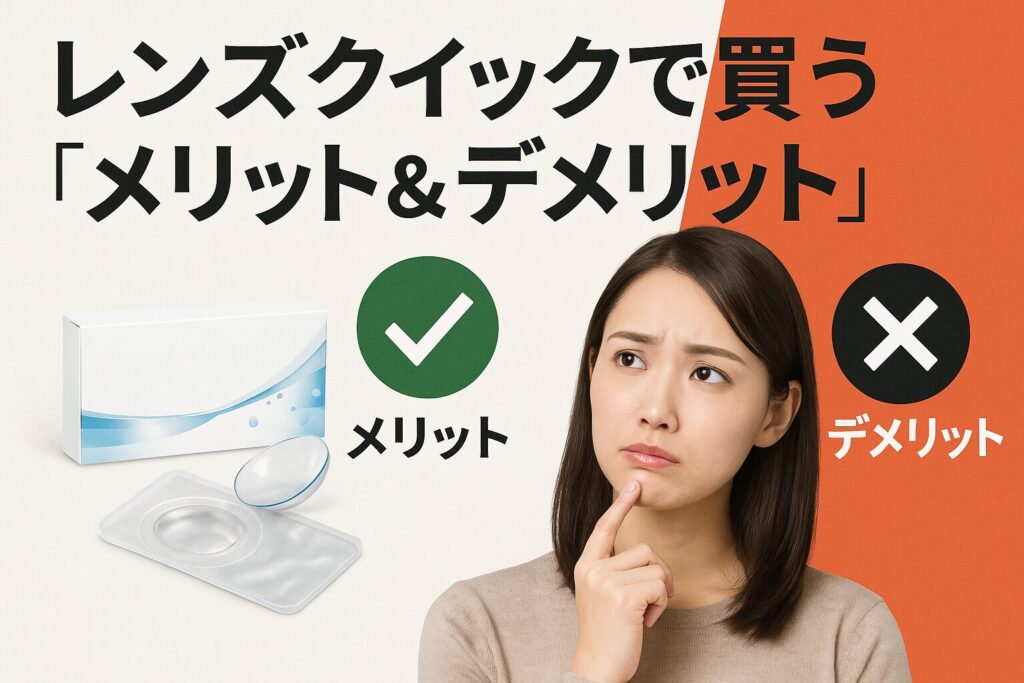 レンズクイックのメリットとデメリット