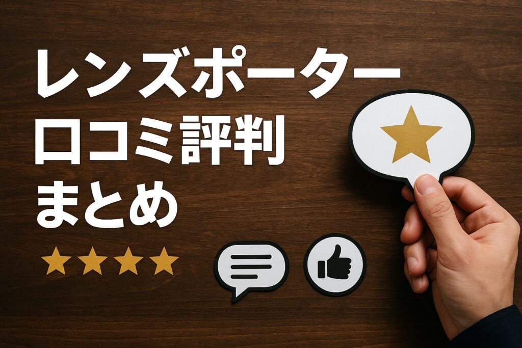 レンズポーターの口コミ評判
