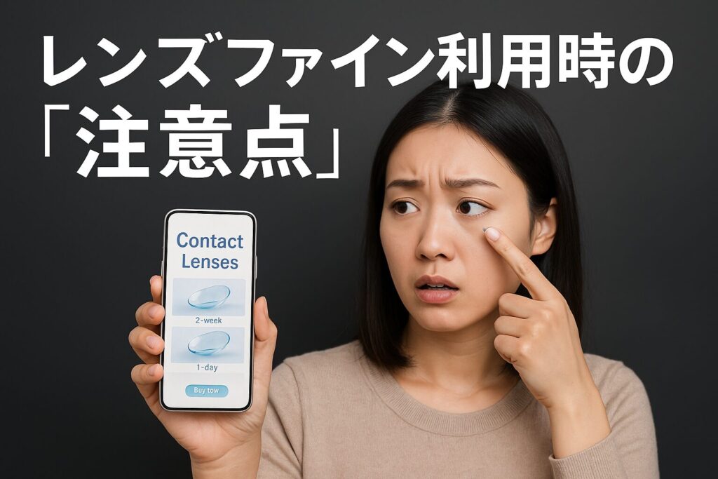 レンズファンのの注意点